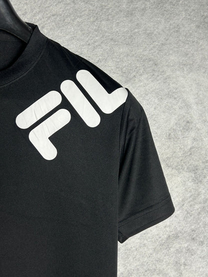 Fila Black Round Tee - Medium