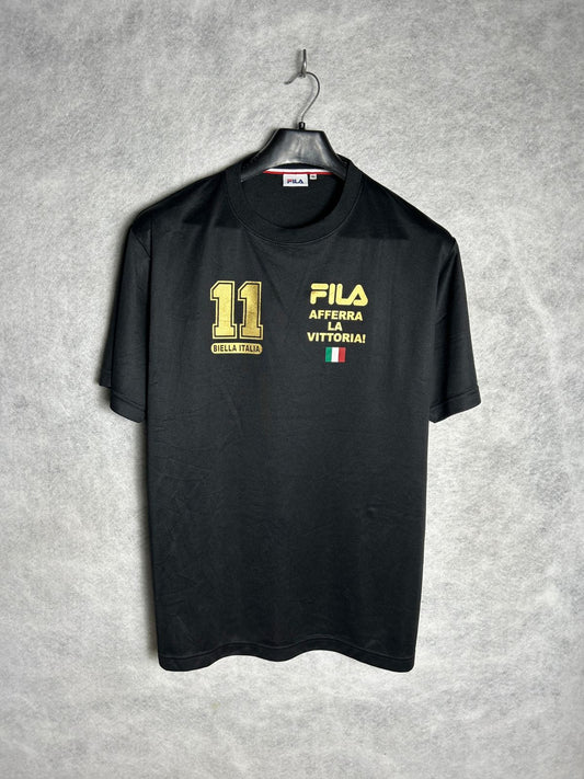 Fila Black Round Neck - XXXL