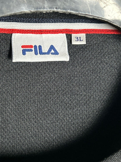 Fila Black Round Neck - XXXL
