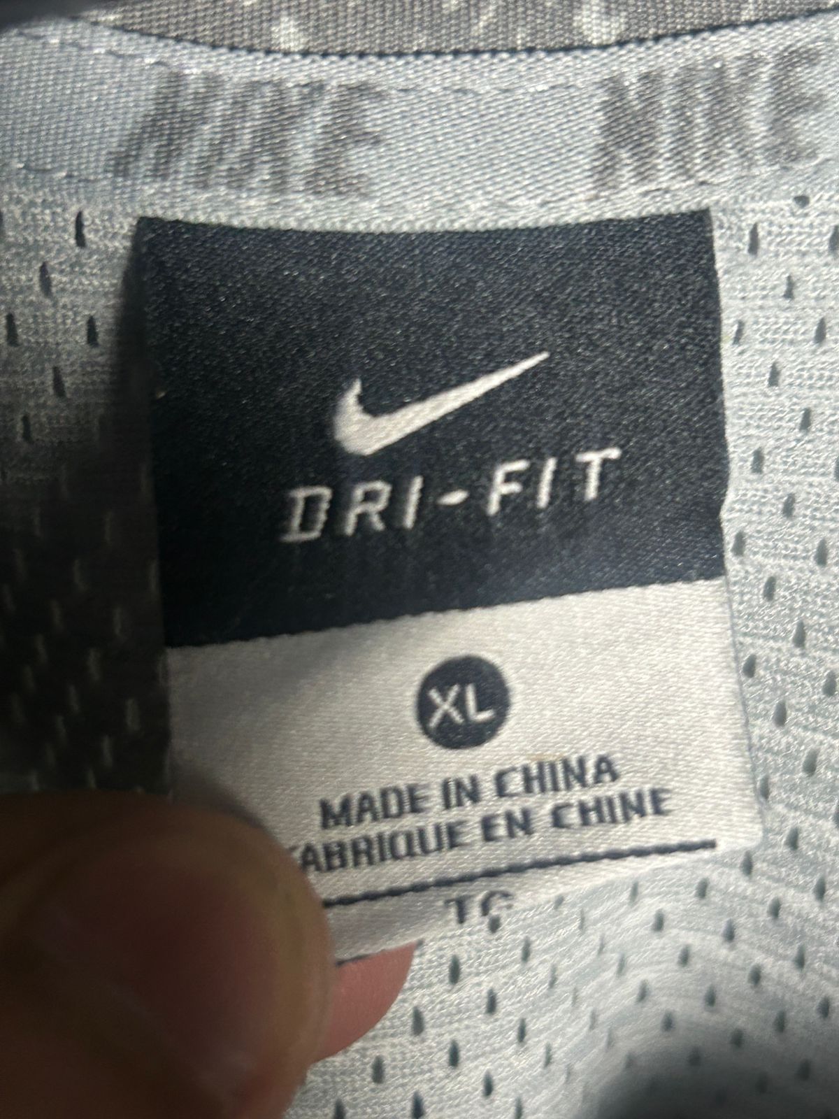 Nike Dri Fit Gray Printed Tee - XL