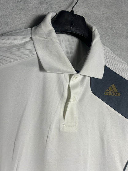 Adidas White Polo - Medium