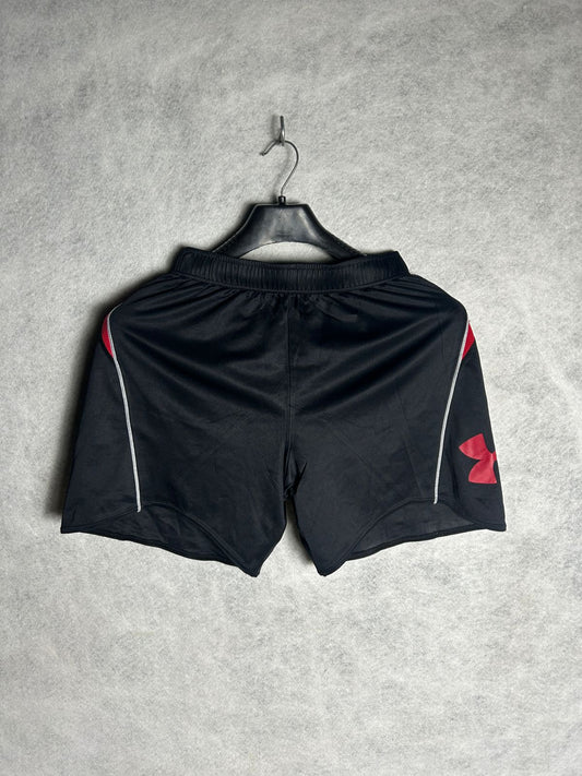 Under Armour Black Red Logo Short - Large