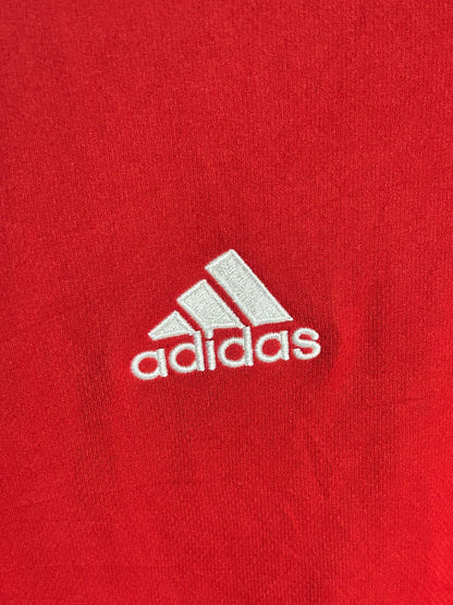 Adidas Red White Stripes Round Neck - XXL