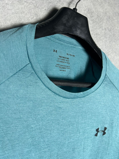 The Tech Tee Under Armour Heat Gear Loose Round Tee Blue - XL