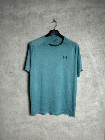 The Tech Tee Under Armour Heat Gear Loose Round Tee Blue - XL