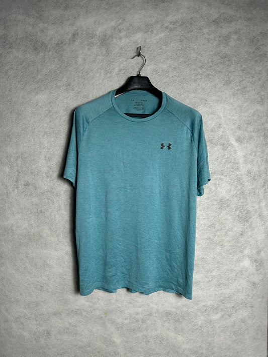The Tech Tee Under Armour Heat Gear Loose Round Tee Blue - XL