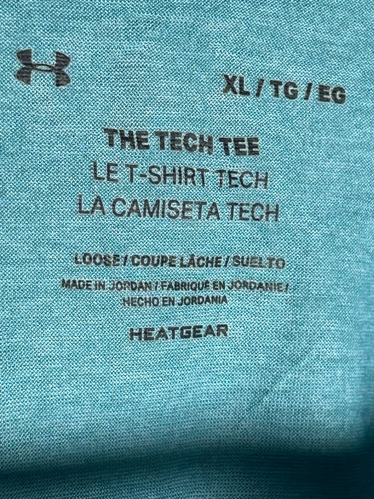 The Tech Tee Under Armour Heat Gear Loose Round Tee Blue - XL