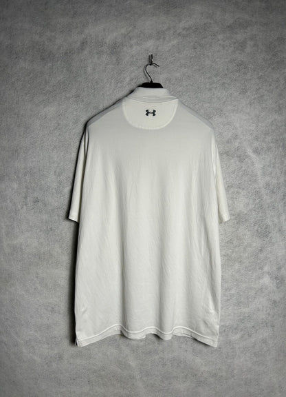 Under Armour White Loose Heatgear Polo- XXL