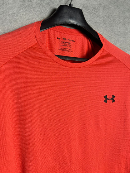 Under Armour Red The Tech Tee Round Neck - XXL