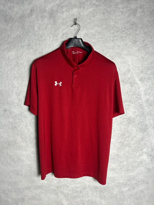 Under Armour Red Loose Polo - XXL