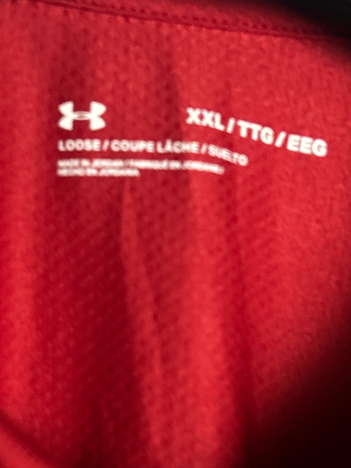 Under Armour Red Loose Polo - XXL