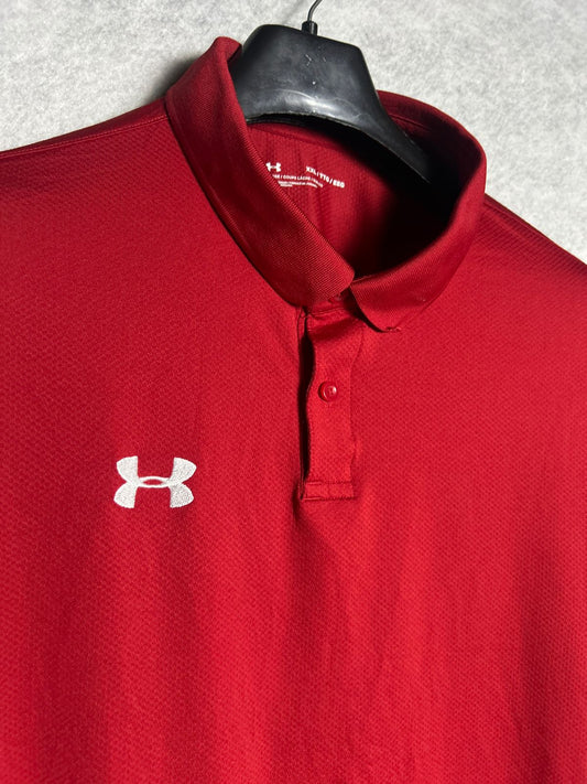 Under Armour Red Loose Polo - XXL
