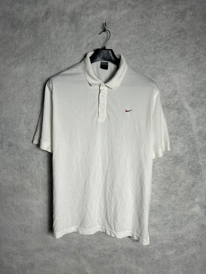 Nike Dri Fit White Polo - XL