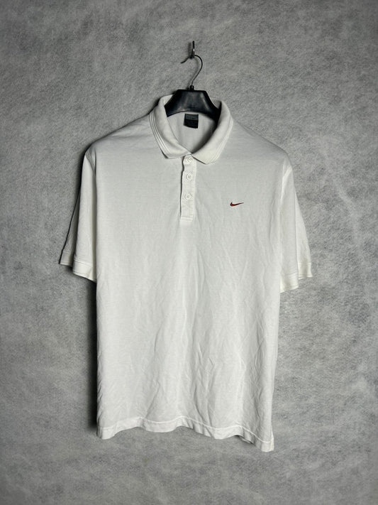 Nike Dri Fit White Polo - XL