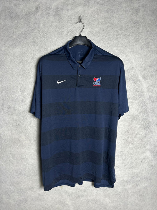Nike Dri Fit Polo Purplish Blue - XXL