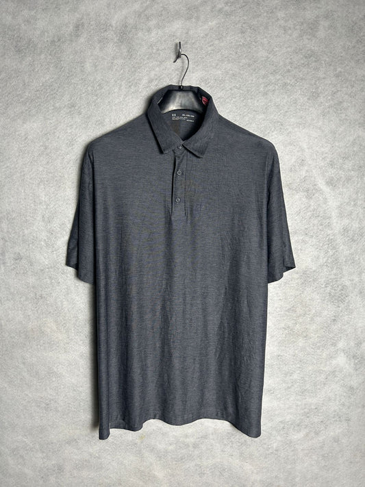 Under Armour Wolf Gray Polo Loose Heat Gear - XXL