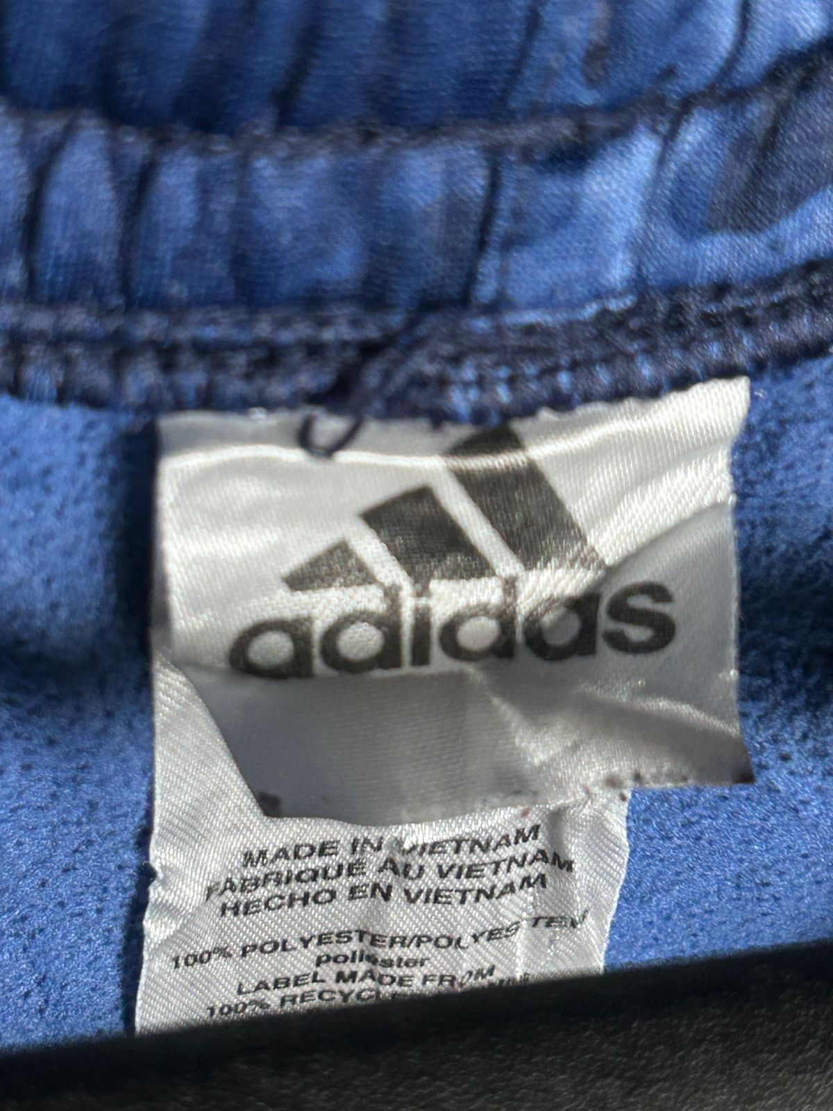 Adidas Blue Army Print Trouser - Medium