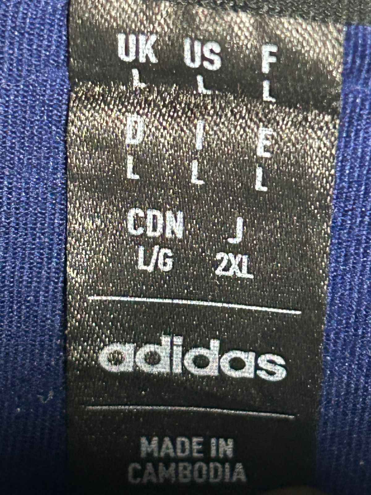 Adidas Blue Round Neck - XXL