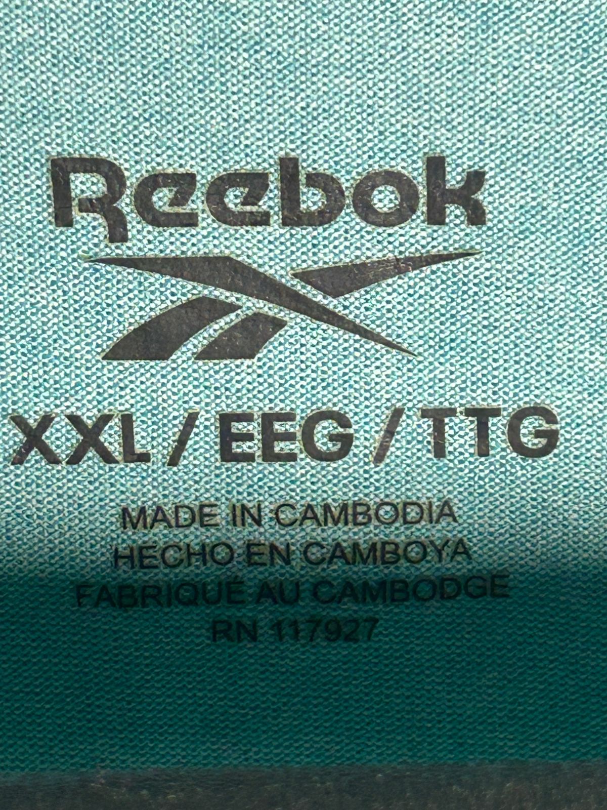 Reebok Sea Green Round Neck - XXL