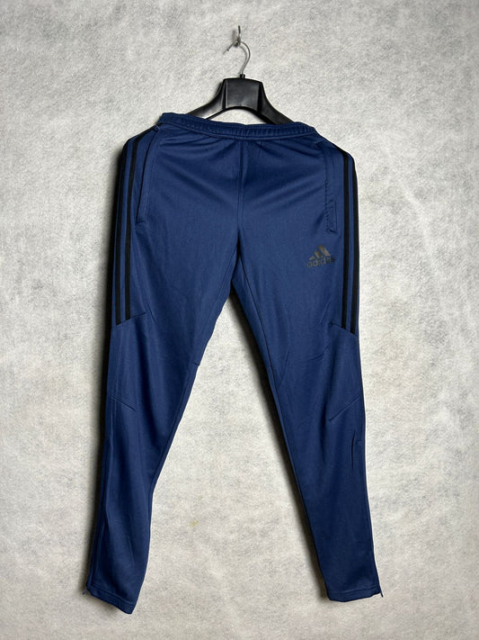 Adidas Blue Black Stripes Zip Trouser - Medium