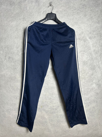 Adidas Blue 3 Stripes Trouser - Medium