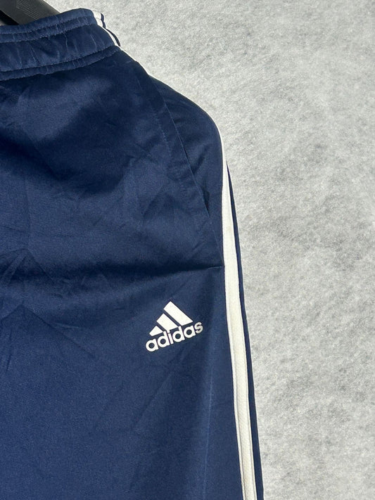 Adidas Blue 3 Stripes Trouser - Medium