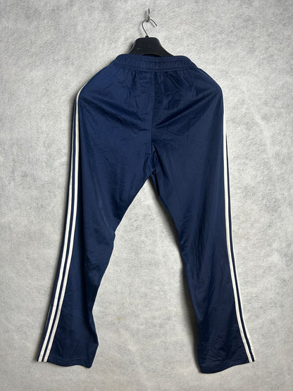 Adidas Blue 3 Stripes Trouser - Medium
