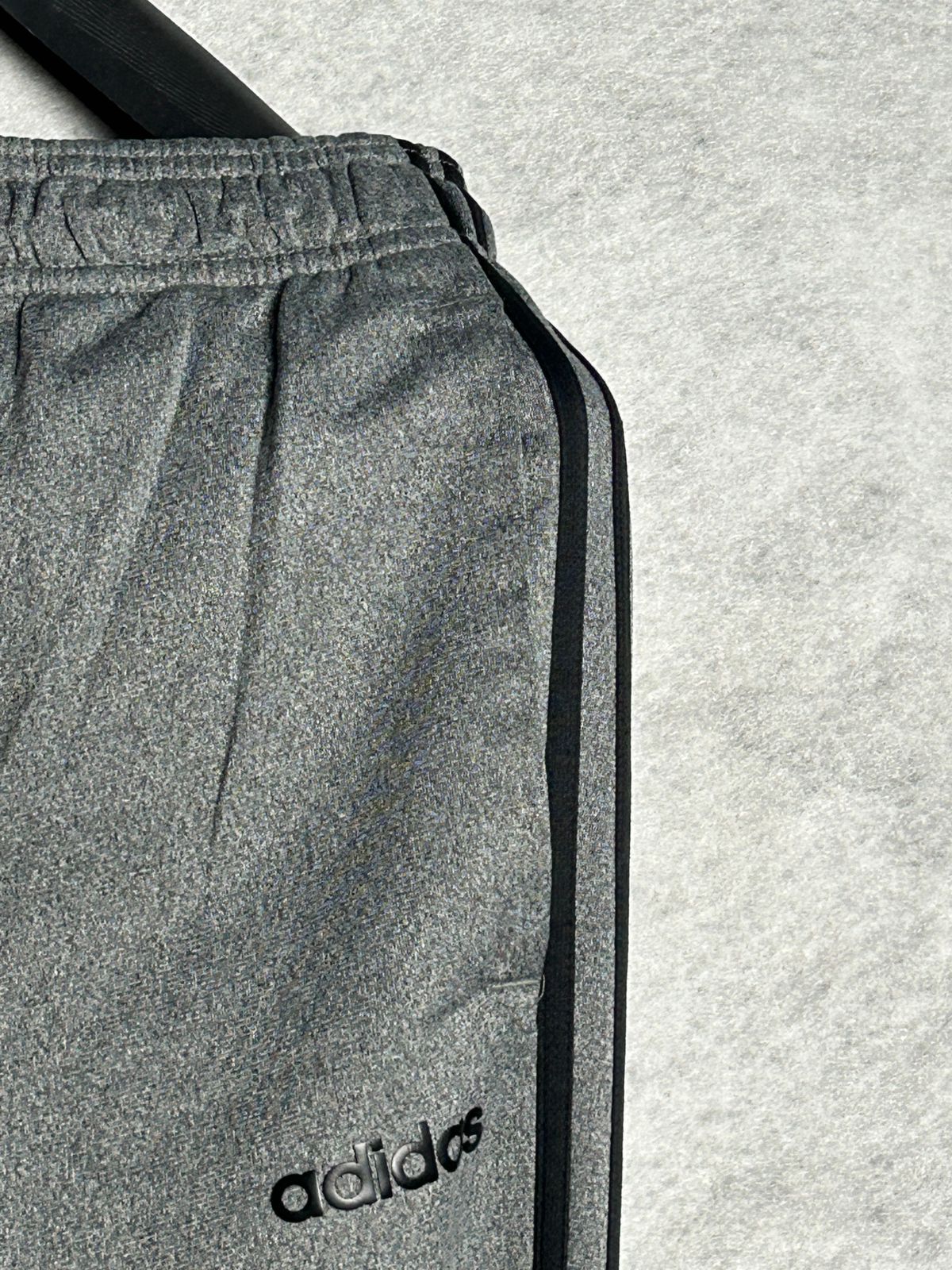Adidas Gray Black Stripes Trouser - Large