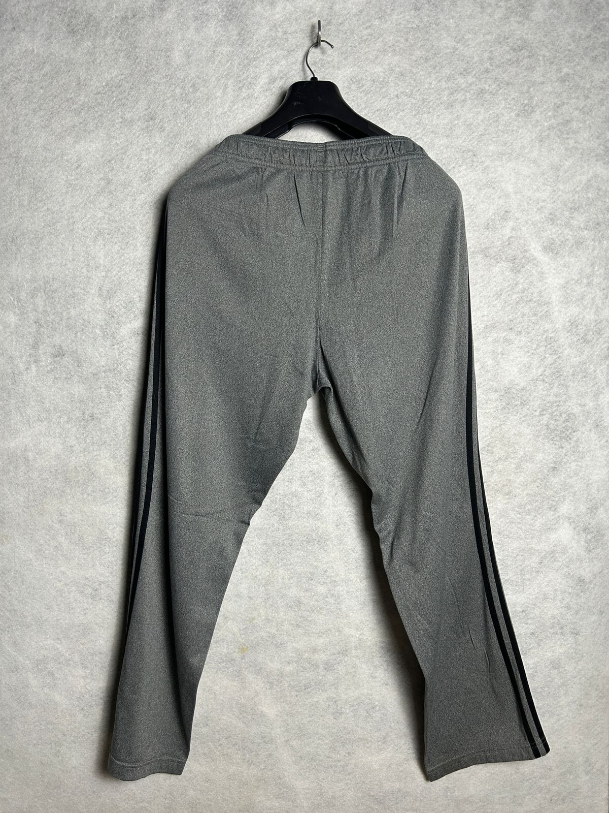 Adidas Gray Black Stripes Trouser - Large