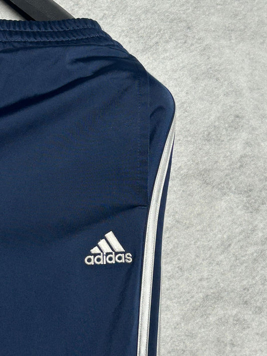 Adidas Blue White Stripes Trouser - Large