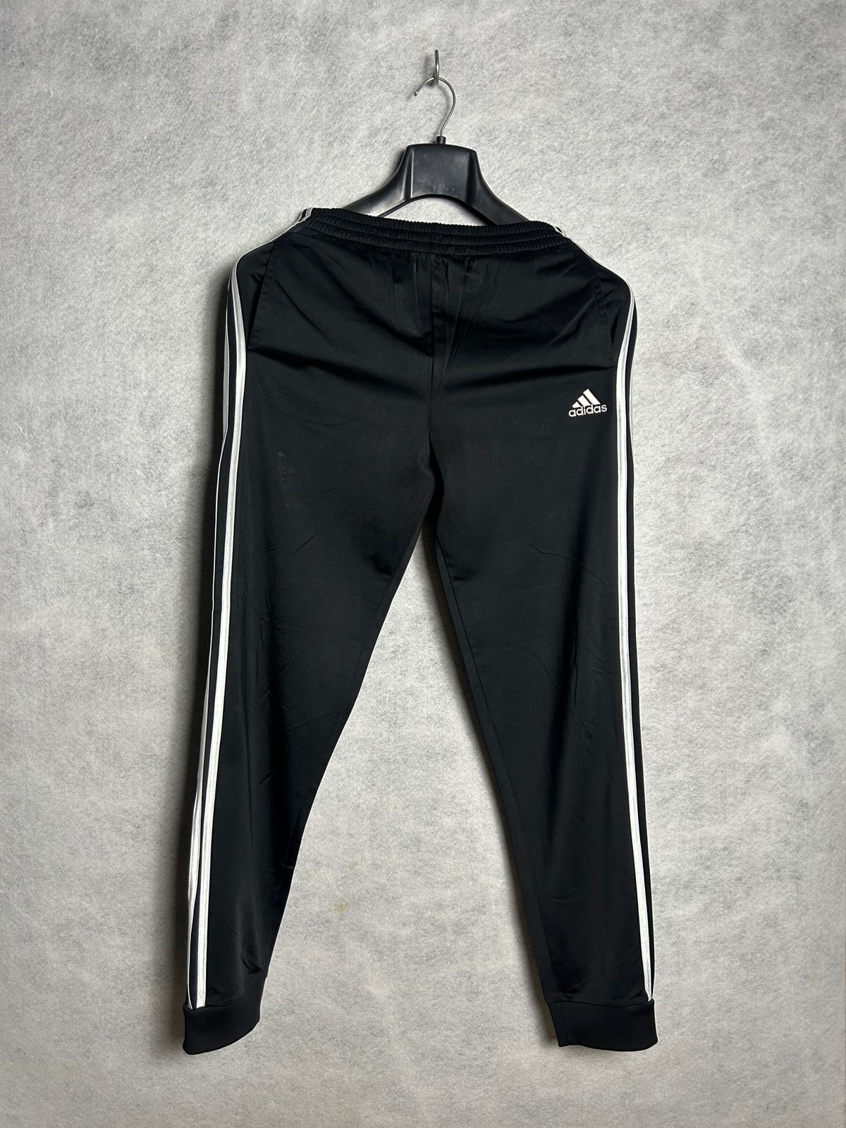Adidas Black White Stripes Trouser - Large