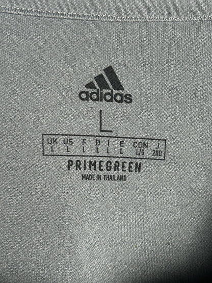 Adidas Prime Green Gray Round Tee - Large