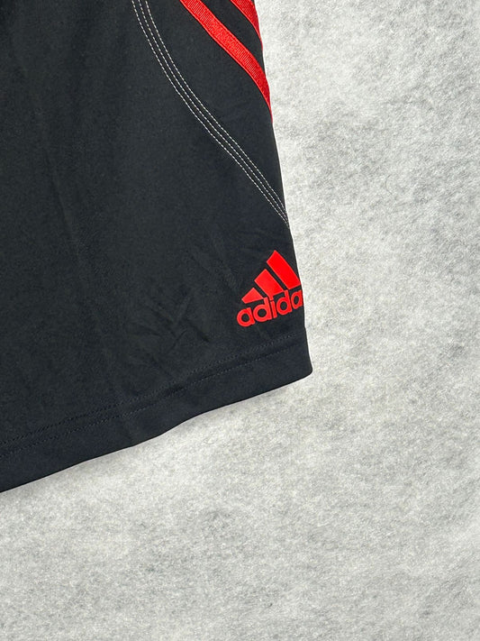 Adidas Black Red Stripes Short - Medium