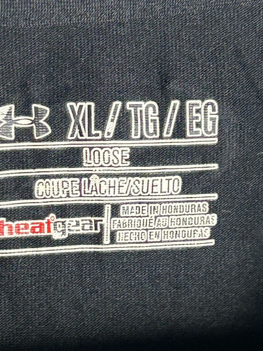 Under Armour Loose Heat Gear Black Round Neck - XL