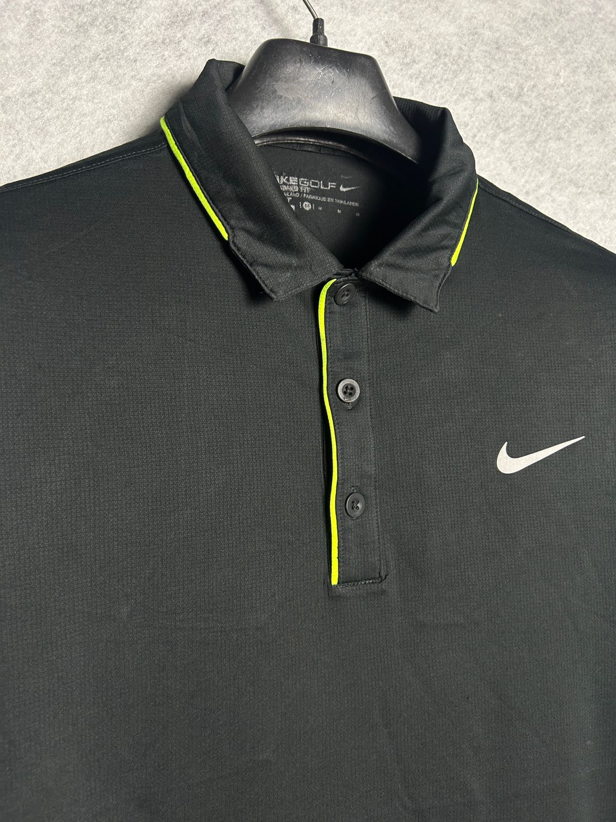 Nike Golf Polo Black Dri Fit - Medium