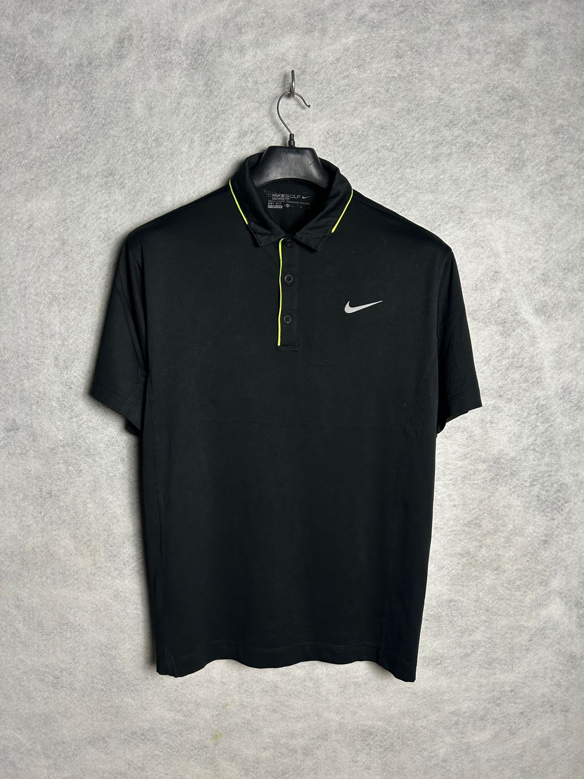 Nike Golf Polo Black Dri Fit - Medium