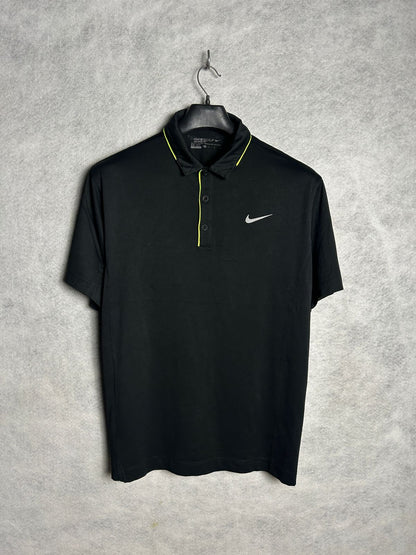 Nike Golf Polo Black Dri Fit - Medium