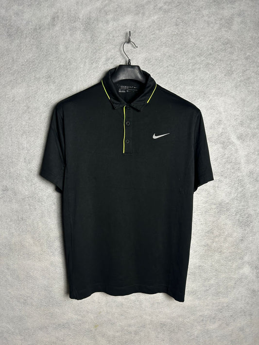 Nike Golf Polo Black Dri Fit - Medium