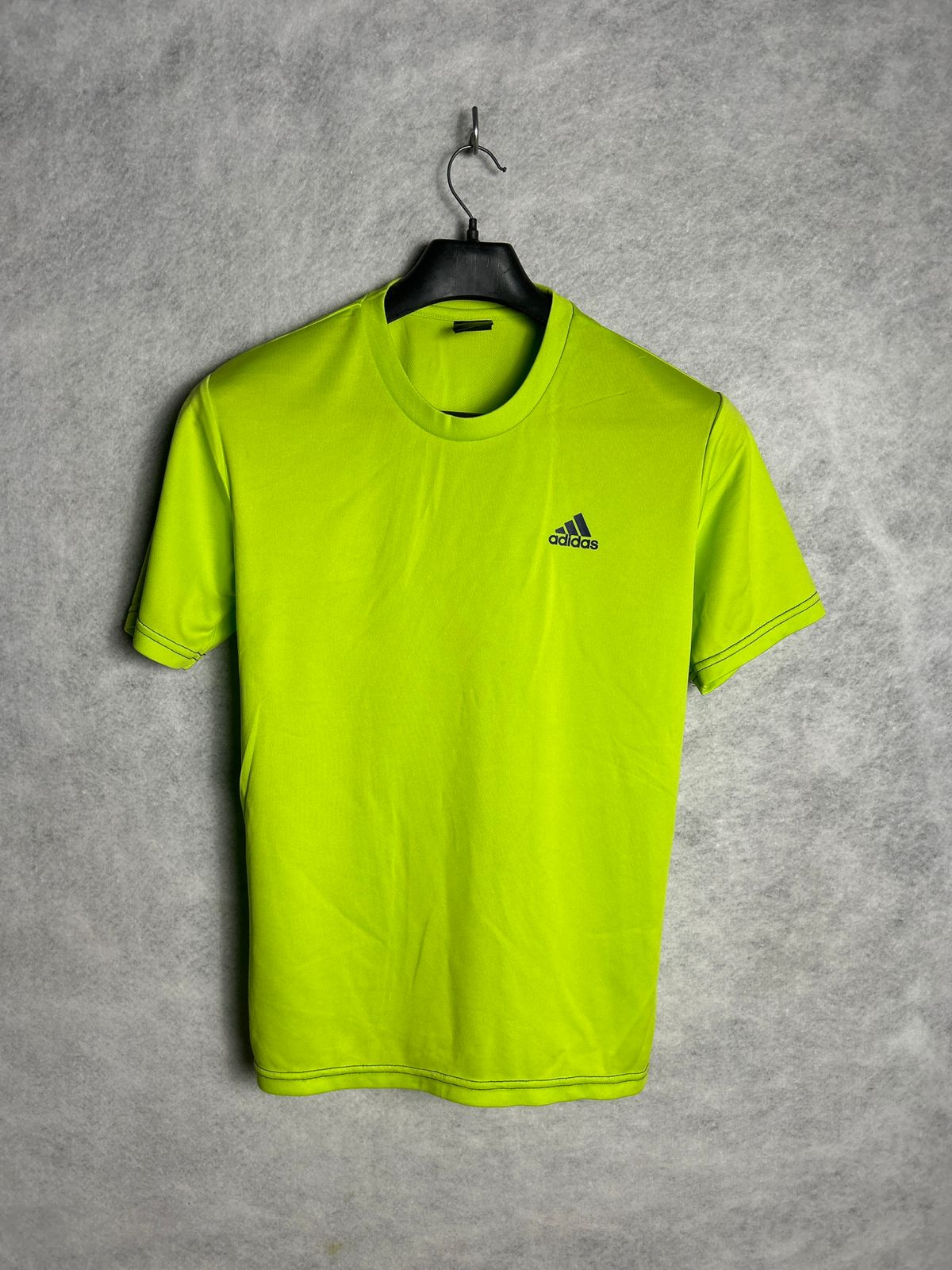Adidas Neon Green Tee - Medium