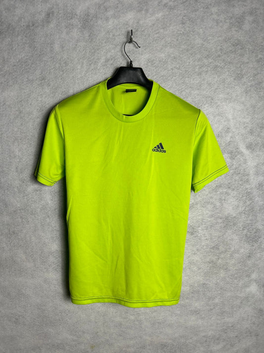 Adidas Neon Green Tee - Medium