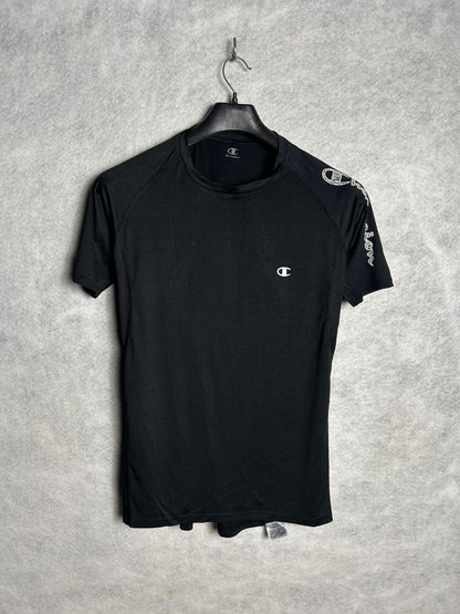 Champion Black Fit Round Neck - Small