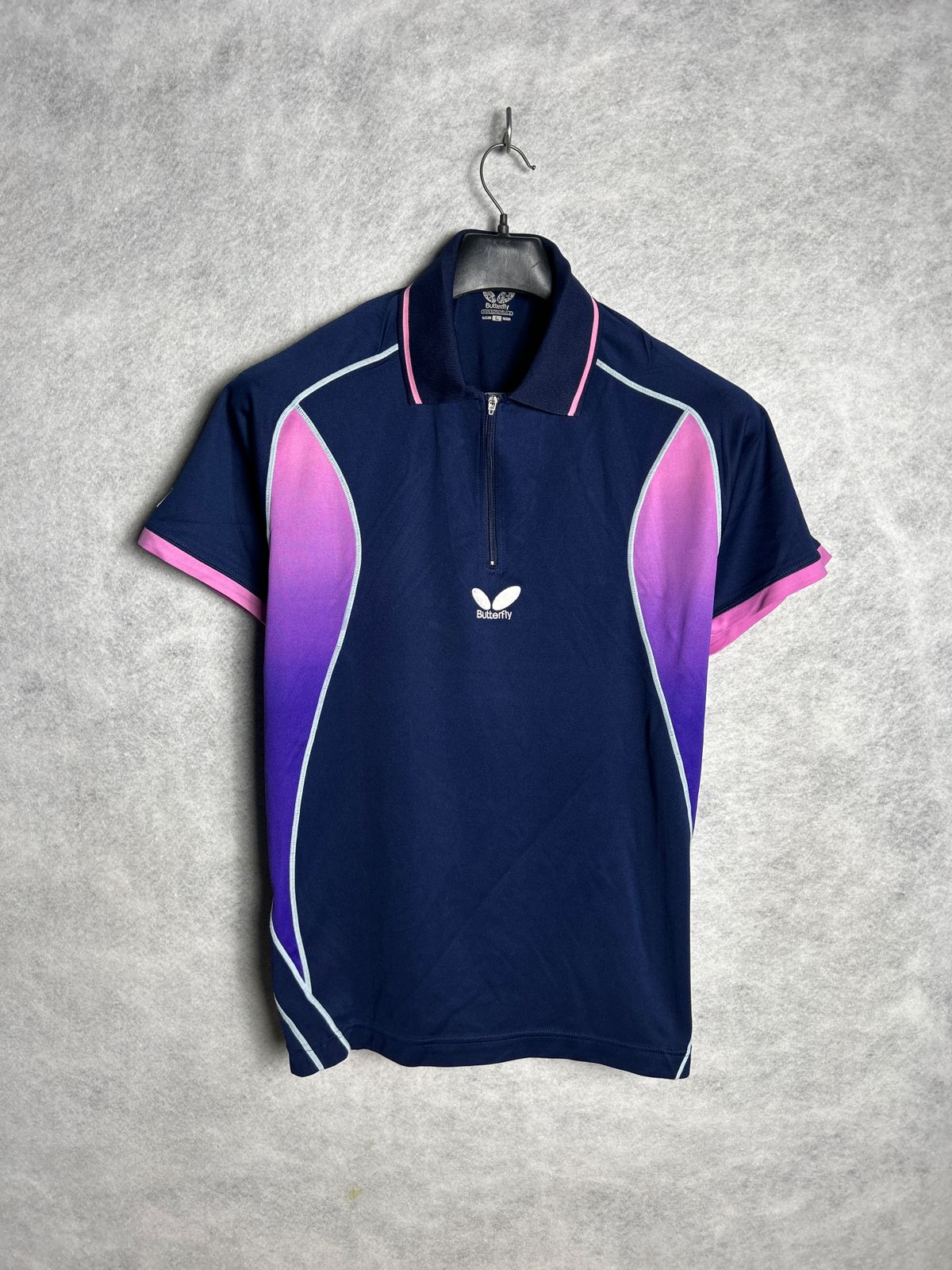 Butterfly Blue Polo - Large