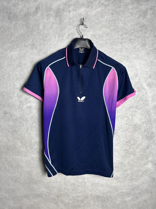 Butterfly Blue Polo - Large