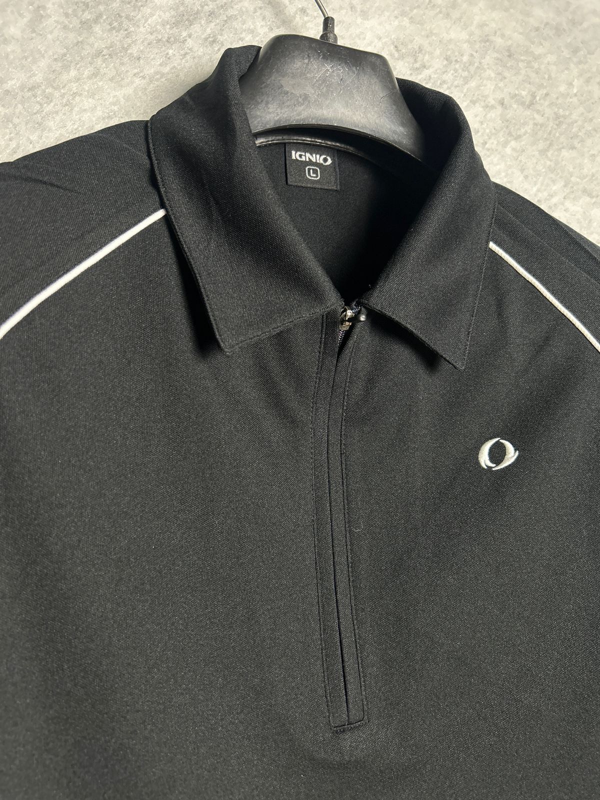 Ignio Black Zip Polo - Large