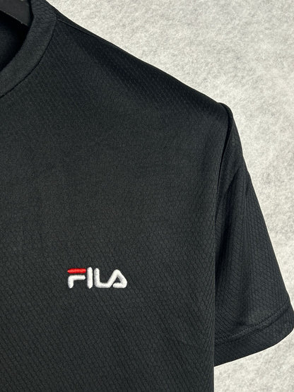 Fila Black Round Tee - Medium