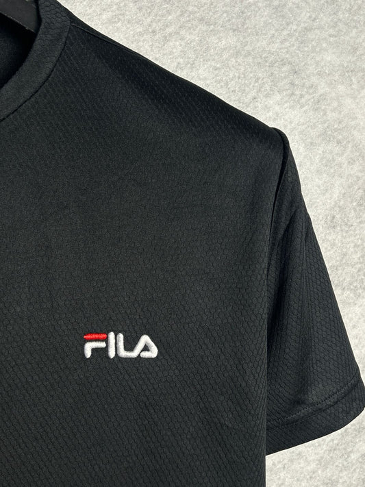 Fila Black Round Tee - Medium