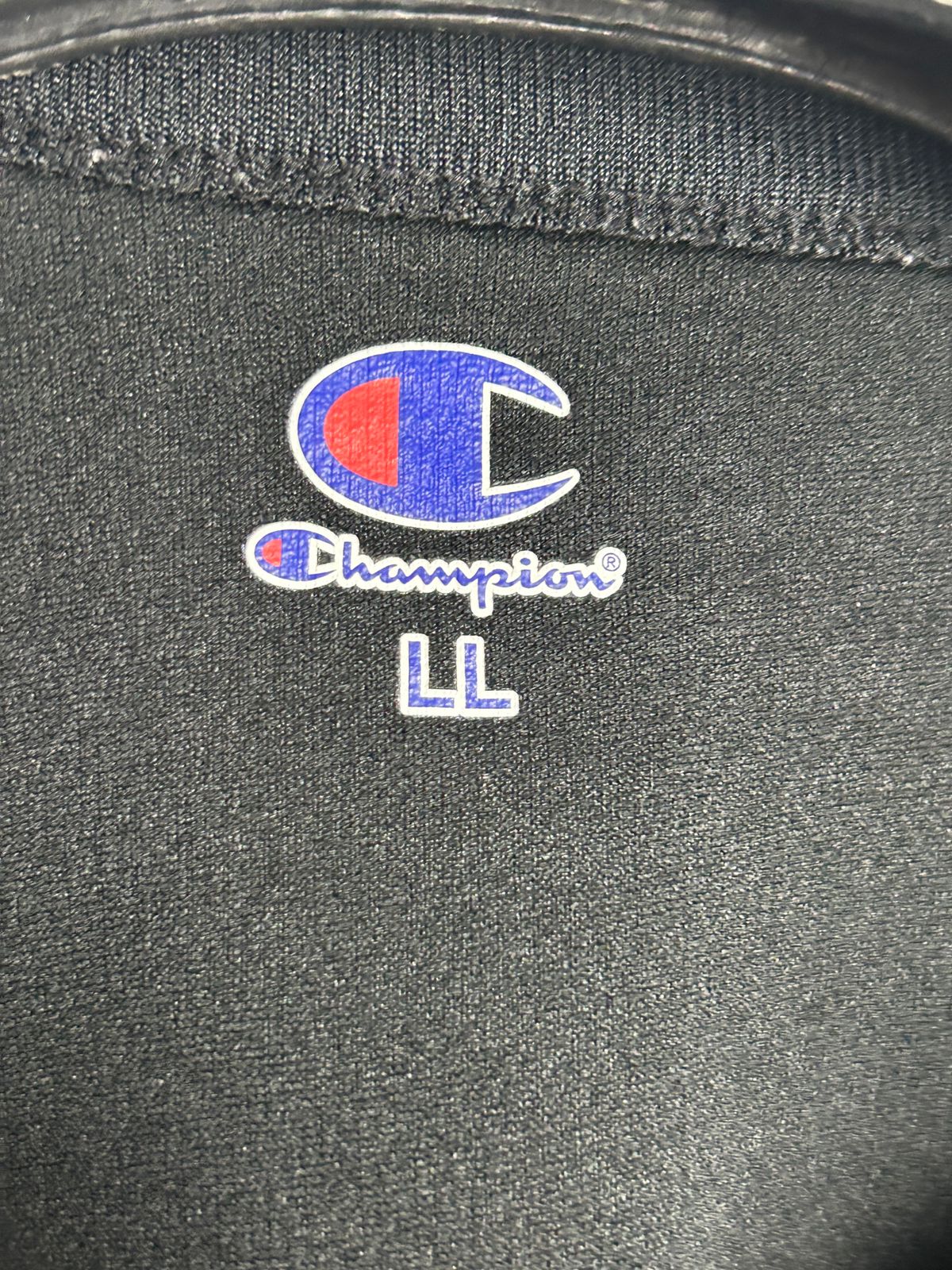 Champion Black Round Neck - Large