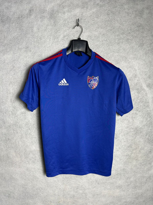 Adidas Blue V Neck F C Tokyo - Small