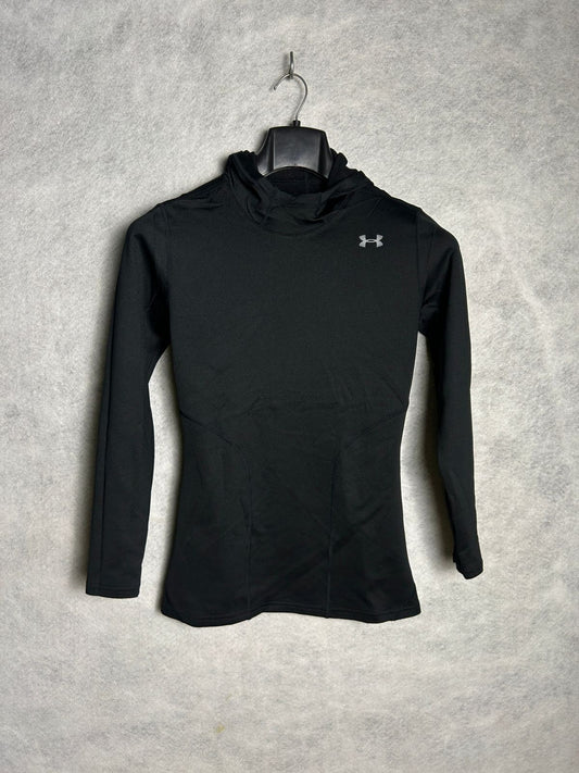 Under Armour Black Cold Gear Round Tee - Large