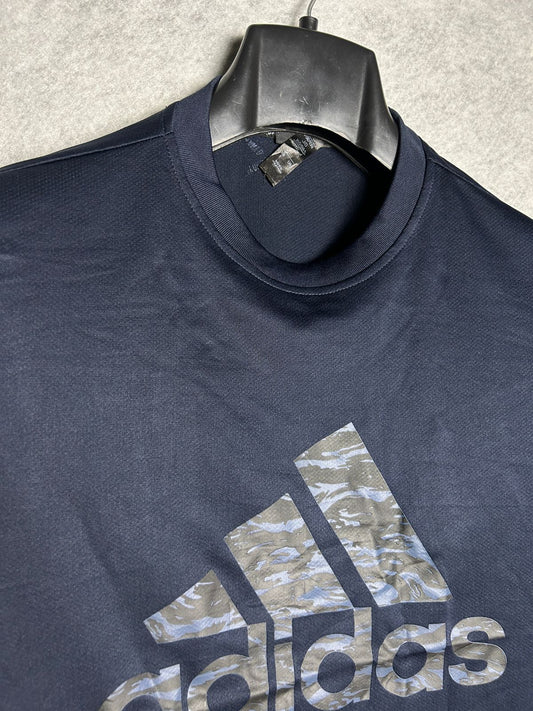 Adidas Blue Round Neck - Small